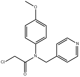 2-chloro-N-(4-methoxyphenyl)-N-((pyridin-4-yl)methyl)acetamide 结构式