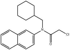 2-chloro-N-(cyclohexylmethyl)-N-(naphthalen-2-yl)acetamide 结构式