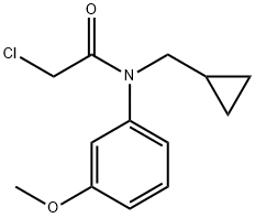 2-chloro-N-(cyclopropylmethyl)-N-(3-methoxyphenyl)-acetamide 结构式
