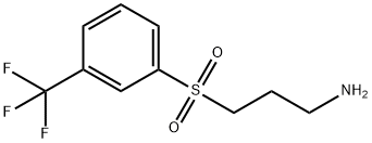 3-(3-(trifluoromethyl)phenylsulfonyl)propan-1-amine 结构式