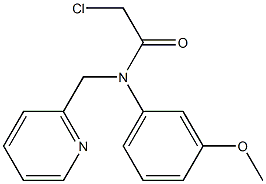 2-chloro-N-(3-methoxyphenyl)-N-((pyridin-2-yl)methyl)acetamide 结构式