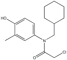 2-chloro-N-(cyclohexylmethyl)-N-(4-hydroxy-3-methylphenyl)acetamide 结构式