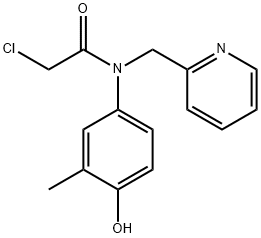 2-chloro-N-(4-hydroxy-3-methylphenyl)-N-((pyridin-2-yl)methyl)acetamide 结构式