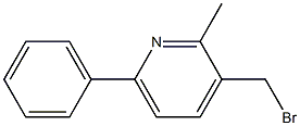 3-(bromomethyl)-2-methyl-6-phenylpyridine 结构式