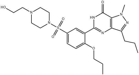 丙氧苯基羟基豪莫西地那非 结构式