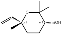 cis-linaloolpyranoxide,cis-6-ethenyltetrahydro-2,2,6-trimethylpyran-3-ol,cis-pyranoidlinalooloxide 结构式