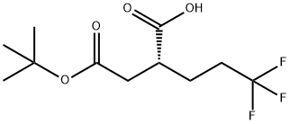 (R)-2-(2-(叔丁氧基)-2-氧代乙基)-5,5,5-三氟戊酸 结构式