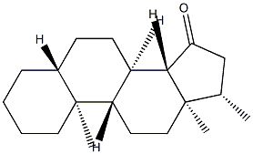 17β-Methyl-5α-androstan-15-one 结构式
