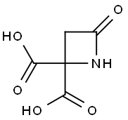 2,2-Azetidinedicarboxylicacid,4-oxo-(9CI) 结构式