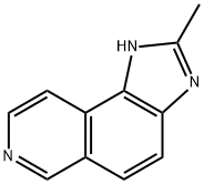 1H-Imidazo[4,5-f]isoquinoline,2-methyl-(9CI) 结构式