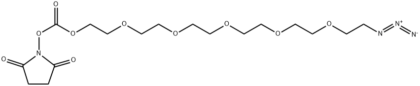 叠氮-五聚乙二醇-琥珀酰亚胺碳酸盐 结构式