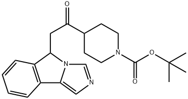 5-[2-(1-BOC-4-哌啶基)-2-氧代乙基]-5H-咪唑并[5,1-A]异吲哚 结构式