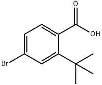 4-溴-2-叔丁基苯甲酸 结构式