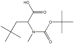 BOC-N-甲基-DL-高叔亮氨酸 结构式