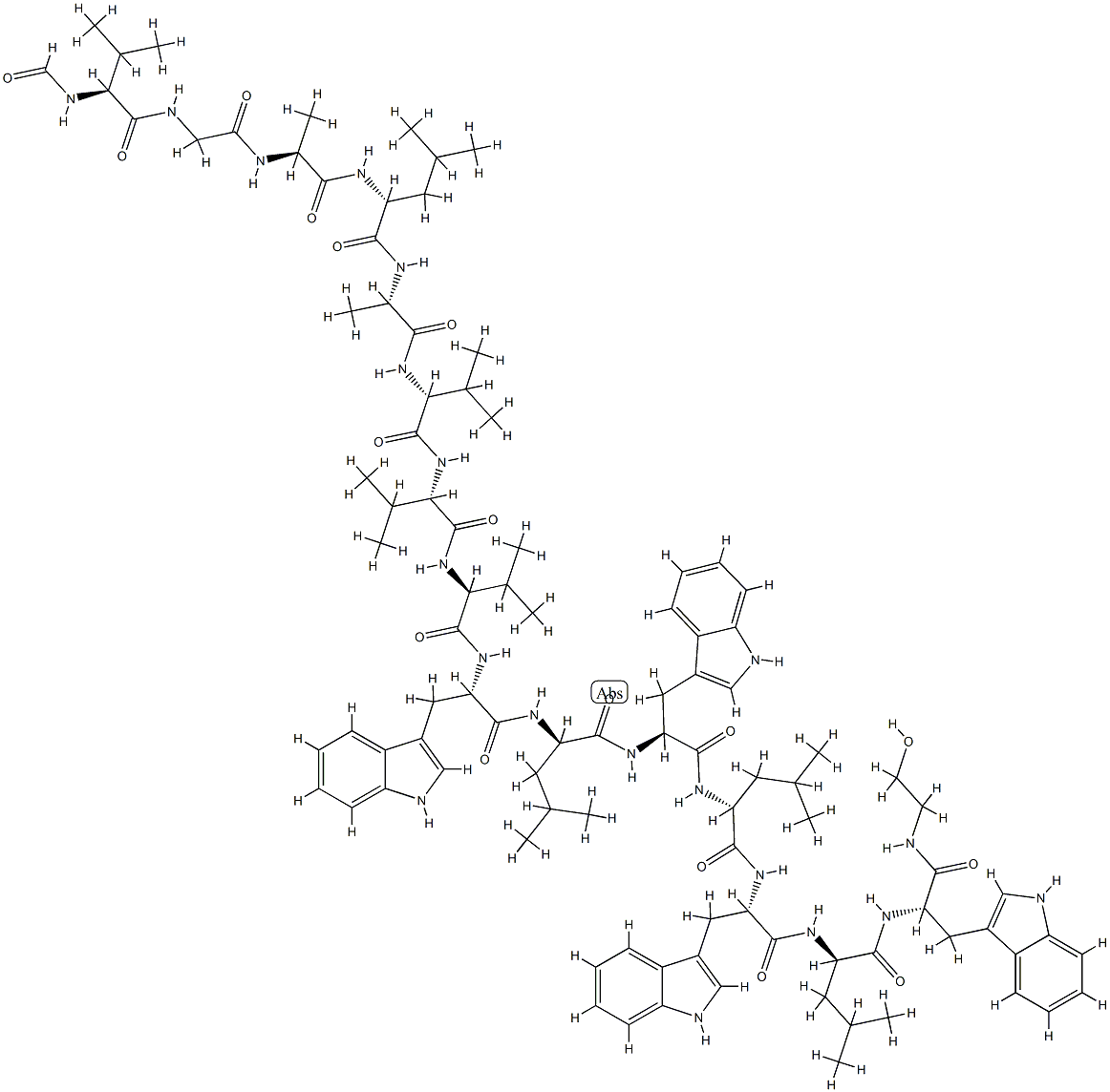 短杆菌肽 结构式