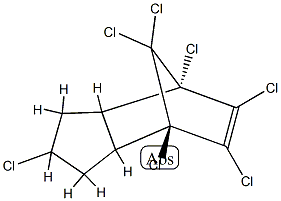 2β,4,5,6,7,8,8-Heptachloro-4β,7β-methano-3a,4,7,7a-tetrahydroindane 结构式