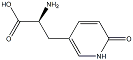 3-Pyridinepropanoicacid,-alpha--amino-1,6-dihydro-6-oxo-,(-alpha-S)-(9CI) 结构式