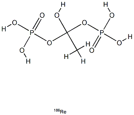 rhenium-186 HEDP 结构式