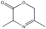 2H-1,4-Oxazin-2-one,3,6-dihydro-3,5-dimethyl-(9CI) 结构式