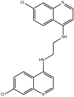 N,N'-双(7-氯-4-喹啉)-1,2-乙二胺 结构式
