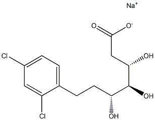 2,6,7-trideoxy-7-C-(2,4-dichlorophenyl)heptonic acid 结构式