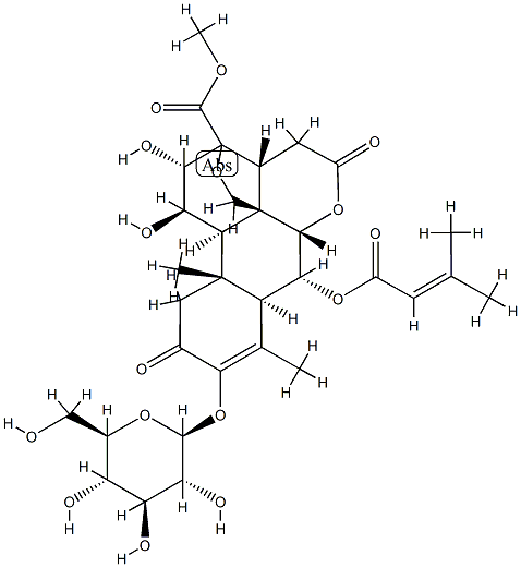 鸦胆子苷C 结构式