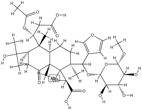 诺米林17-D-葡萄糖苷 结构式