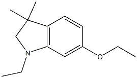1H-Indole,6-ethoxy-1-ethyl-2,3-dihydro-3,3-dimethyl-(9CI) 结构式