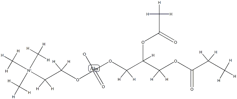 7-(Acetyloxy)-4-hydroxy-N,N,N-trimethyl-10-oxo-3,5,9-trioxa-4-phosphadodecane-1-aminium] 结构式