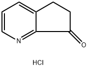 5,6-二氢-7H-环戊并[B]吡啶-7-酮单盐酸盐 结构式