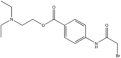 4-bromoacetamidoprocaine 结构式