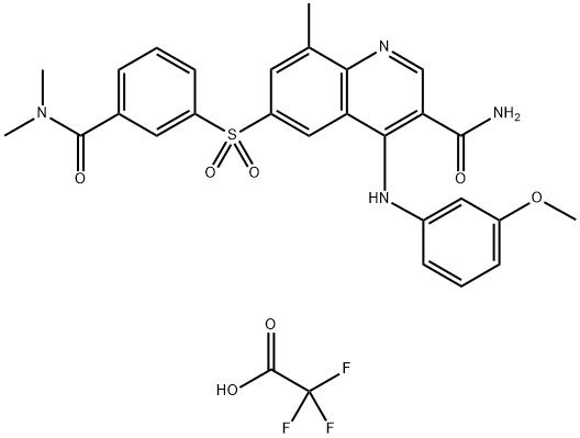 GSK256066 三氟乙酸盐 结构式