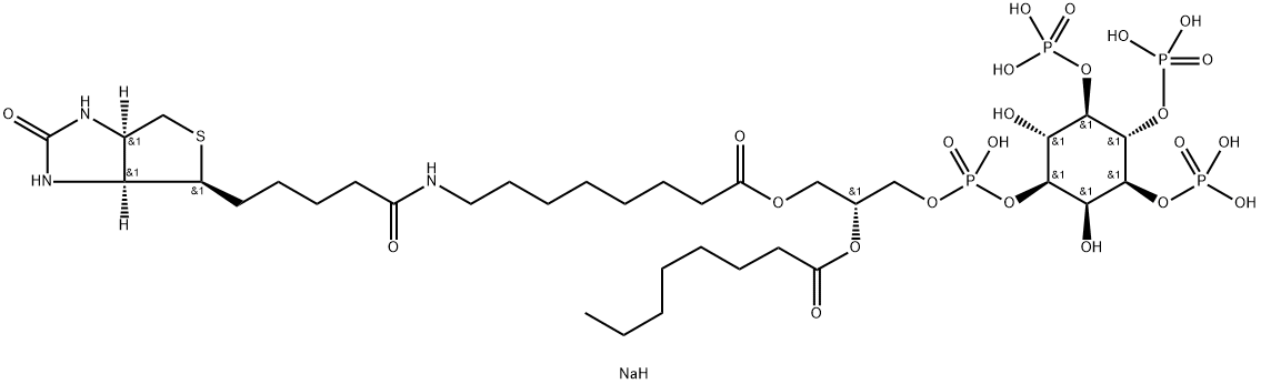 PtdIns-(3,4,5)-P3-biotinamide (sodium salt) 结构式