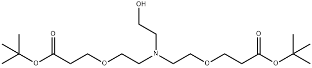羟基-氨基-双(聚乙二醇-叔丁基酯) 结构式