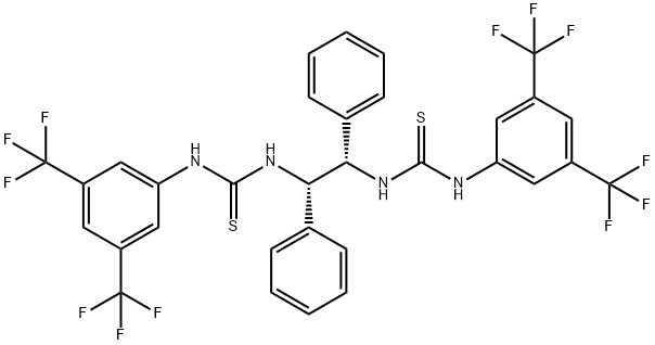 N,N'-[(1S,2S)-1,2-二苯基L-1,2-乙二基]双[N'-[3,5-双(三氟甲基)苯基]硫脲] 结构式