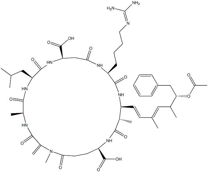(Asp(3)-ADMAAdda(5))microcystin-LHar 结构式