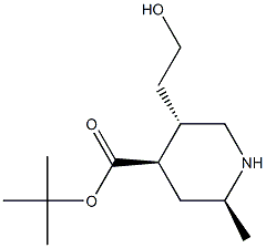 (2S,4R,5S)-tert-butyl 5-(2-hydroxyethyl)-2-methylpiperidine-4-carboxylate 结构式