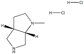 (3AS,6AS)-1-甲基六氢吡咯并[3,4-B]吡咯二盐酸盐 结构式