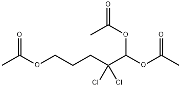1,1,5-三乙酰氧基-2,2-二氯戊烷 结构式