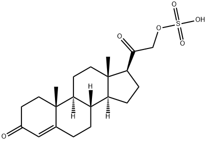 deoxycorticosterone sulfate 结构式