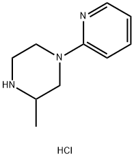 3-Methyl-1-(pyridin-2-yl)piperazine hydrochloride 结构式