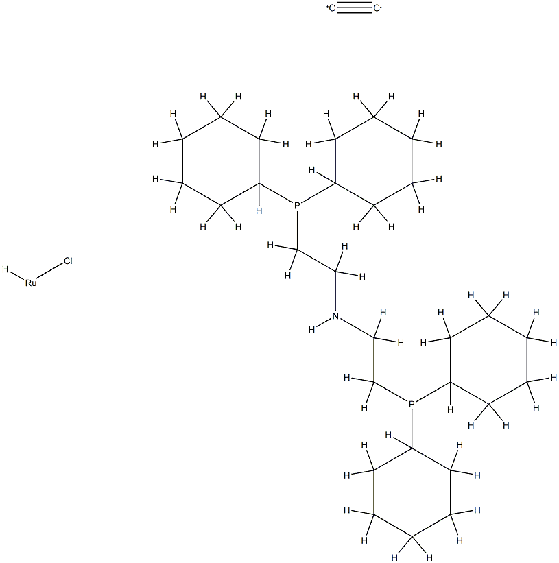 羰基氯氢[双(2-二环己基膦基乙基)胺]钌(II);羰基氯醇[双(2-二环己基膦乙基)胺]钌(II) 结构式