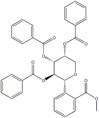 1,5-Anhydro-D-mannitol tetrabenzoate 结构式