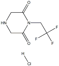 1-(2,2,2-三氟乙基)哌嗪-2,6-二酮盐酸 结构式