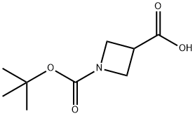 1-N-Boc-3-吖丁啶羧酸 结构式