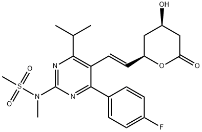 (3R,5R)-Rosuvastatin Lactone 结构式