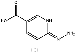 6-肼基吡啶-3-羧酸盐酸盐 结构式