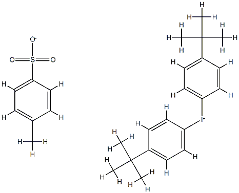 双(4-叔丁基苯基)碘对甲苯磺酸盐 结构式