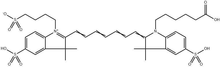 花氰染料CY7 ACID(TRISO3) 结构式