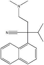 α-[2-(Dimethylamino)ethyl]-α-isopropyl-1-naphthaleneacetonitrile 结构式